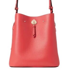 ••NWT Kate Spade New York MARTI LARGE BUCKET BAG Watermelon Color Gold
Hardware